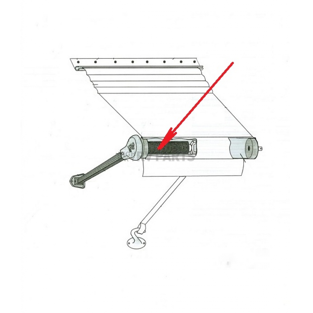 Zip Dee Window Awning Spring Assembly 221102
